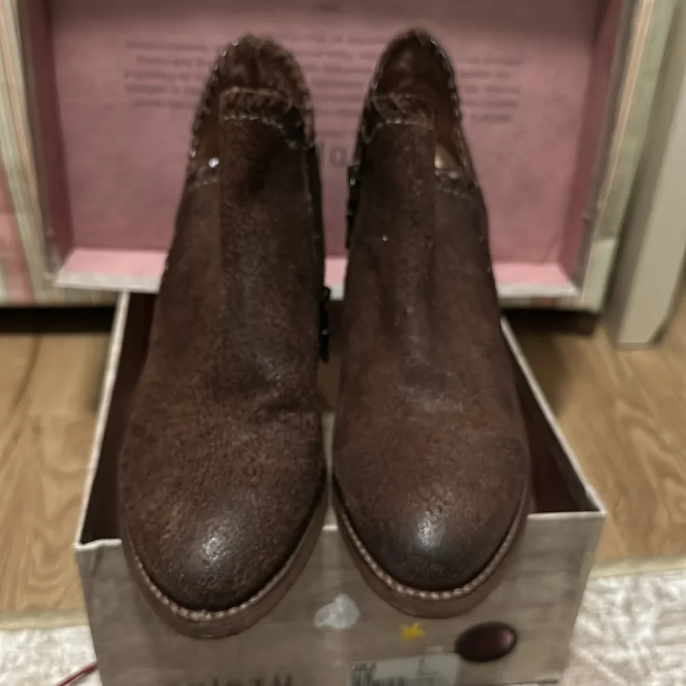 NEW Bed Stu Carla Chunk Heel Booties, Size 7 - Picture 2 of 13